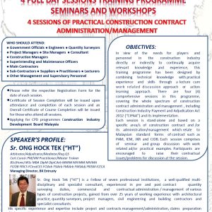 4 Sessions of Practical Construction Contract Administration